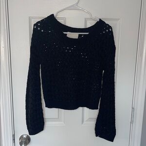 3.1 Phillip Lim 100% Cotton Black Knit sweater